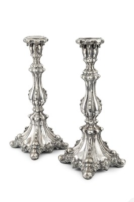 Lot 781 - A pair of 19th century German silver...