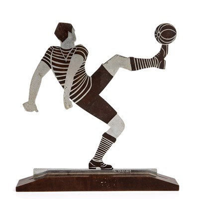 Lot 317 - Lucien Gerfaux, an Art Deco cut chrome...