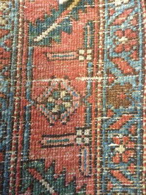 Lot 330 - An antique Persian Heriz country house runner...