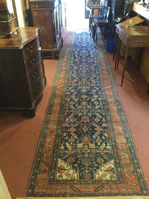 Lot 330 - An antique Persian Heriz country house runner...