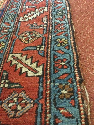Lot 330 - An antique Persian Heriz country house runner...