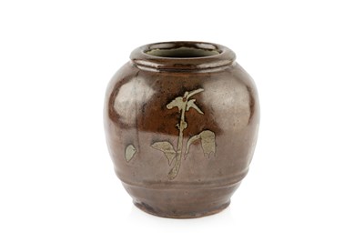 Lot 621 - Mike Dodd (b.1943) Vase stoneware, with iron...