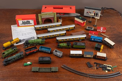 Lot 379 - A collection of Hornby OO gauge locomotives and rolling stock