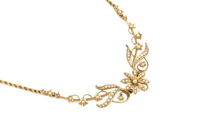 Lot 143 - A late 19th/early 20th century 15ct gold and...