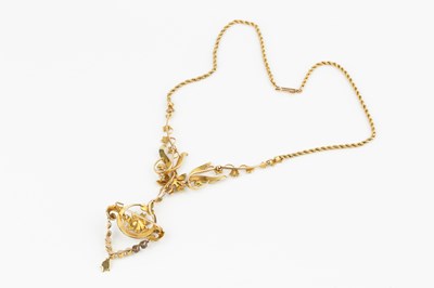 Lot 143 - A late 19th/early 20th century 15ct gold and...