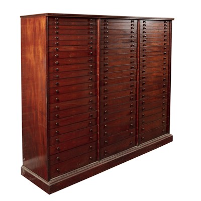 Lot 178A - A 19th century mahogany collectors cabinet of...
