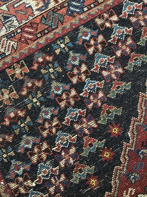 Lot 380 - A modern Isfahan red ground rug with five...