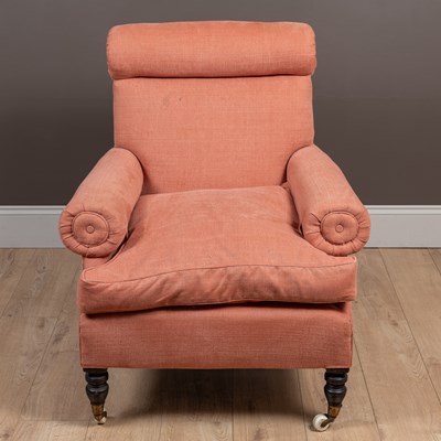 Lot 221 - A Howard style armchair