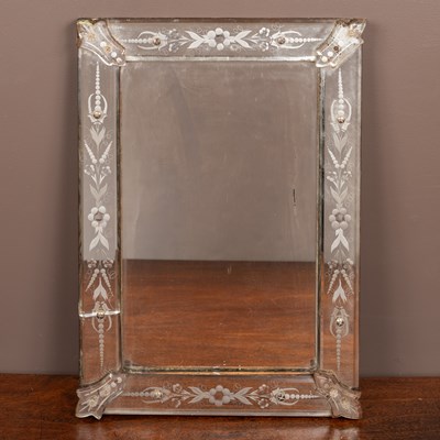 Lot 226 - A Venetian style wall mirror