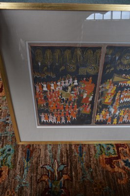 Lot 325 - Two miniature paintings 'Celebration of Diwali'...