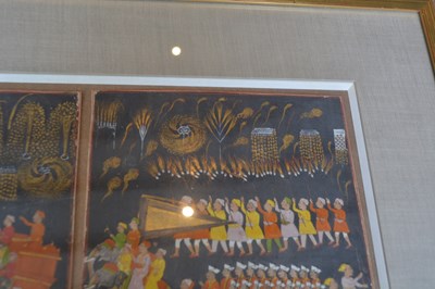Lot 325 - Two miniature paintings 'Celebration of Diwali'...