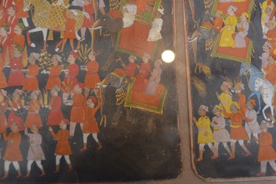 Lot 325 - Two miniature paintings 'Celebration of Diwali'...