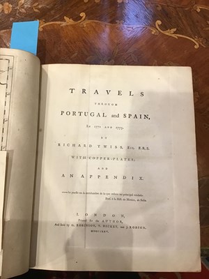 Lot 707 - Twiss, Richard 'Travels Through Portugal and...