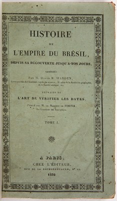 Lot 722 - Warden, David Baile 'Historie de L'Empire du...