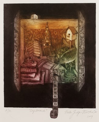 Lot 228 - Míla Fürstová (b.1975) 'Cupboard', etching and...