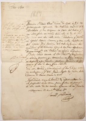 Lot 692 - Simón Bolívar (1783-1830) 'The Liberator',...