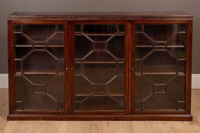 Lot 169 - A 20th century mahogany glazed front bookcase