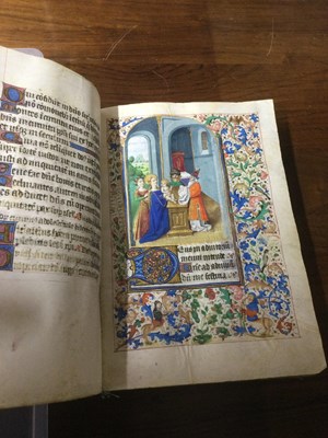 Lot 569 - Illuminated medieval manuscript. Hours of the...