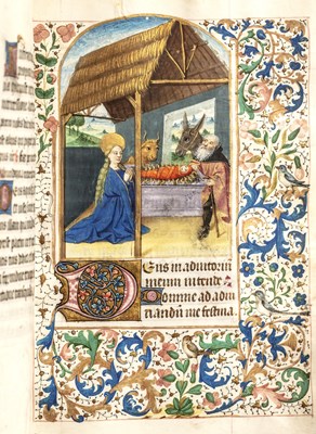 Lot 569 - Illuminated medieval manuscript. Hours of the...