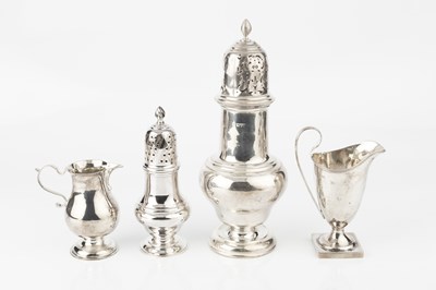 Lot 849 - An Edwardian silver large sugar caster, of...