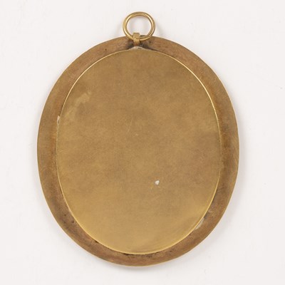 Lot 395 - A 19th century English school, miniature oval...