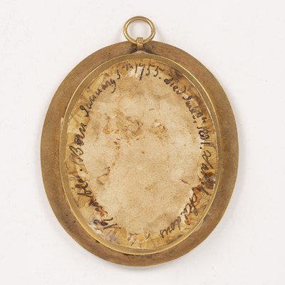 Lot 395 - A 19th century English school, miniature oval...