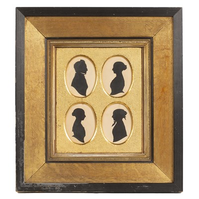 Lot 396 - An early Victorian family group of four...