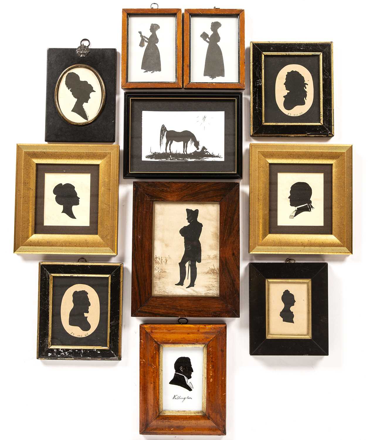 Lot 398 - A group of eleven antique and later portrait...