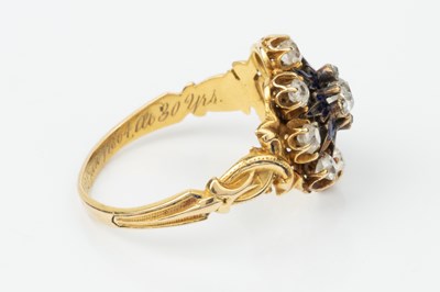Lot 147 - A mid Victorian 18ct gold, diamond and enamel...