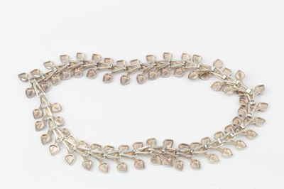Lot 156 - A Swedish silver choker necklace, composed of...