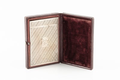 Lot 503 - A William IV Scottish silver card case, of...