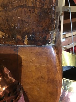 Lot 405 - An 18th century walnut low boy with three...