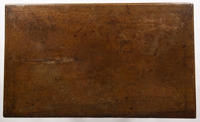 Lot 405 - An 18th century walnut low boy with three...