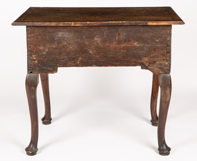 Lot 405 - An 18th century walnut low boy with three...