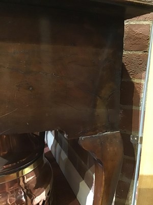 Lot 405 - An 18th century walnut low boy with three...