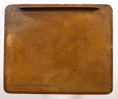 Lot 403 - A Regency satinwood and ebony inlaid work...