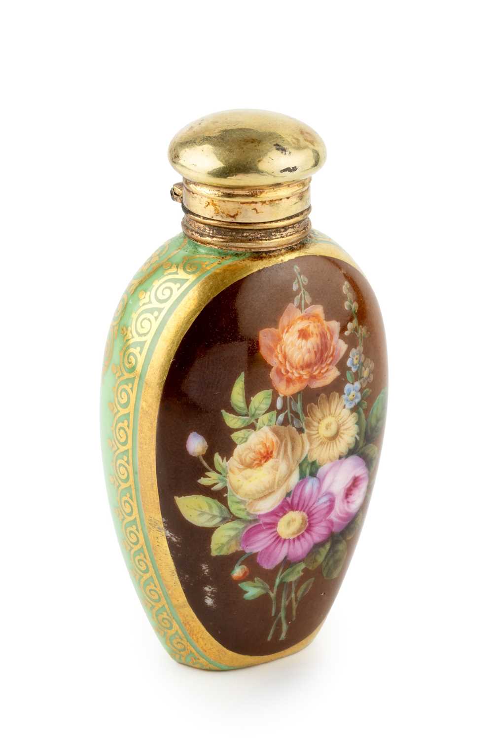 Lot 538 - A late 19th century French porcelain scent...