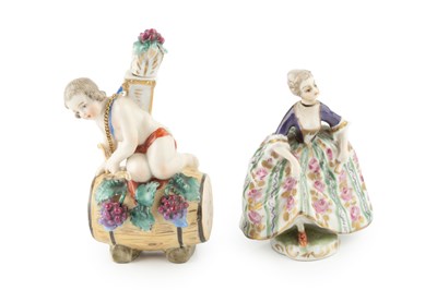 Lot 543 - A late 19th century Paris porcelain novelty...