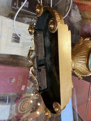 Lot 243 - A 19th century French gilt brass mantle clock,...