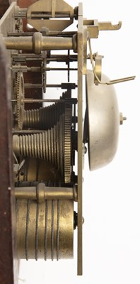 Lot 245 - A 19th century mahogany dial clock, the 12"...