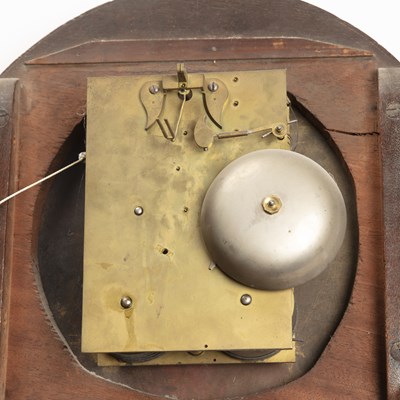 Lot 245 - A 19th century mahogany dial clock, the 12"...