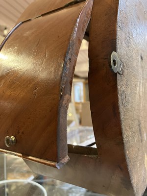 Lot 245 - A 19th century mahogany dial clock, the 12"...