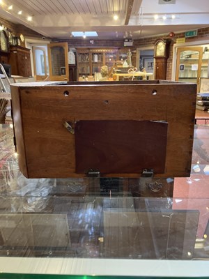 Lot 245 - A 19th century mahogany dial clock, the 12"...
