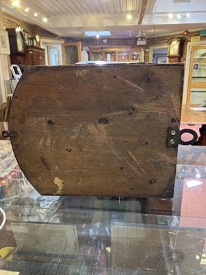 Lot 245 - A 19th century mahogany dial clock, the 12"...