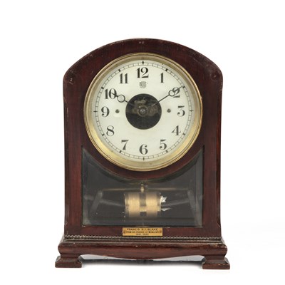 Lot 249 - A Bulle mantle clock, the silvered Arabic dial...