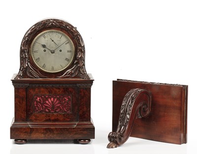 Lot 258 - A 19th century mahogany bracket clock, the...