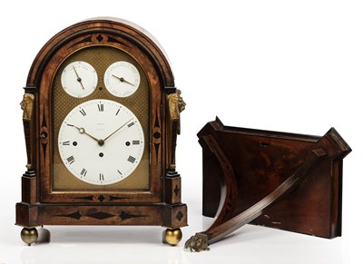 Lot 270 - A 19th century mahogany bracket clock, the...