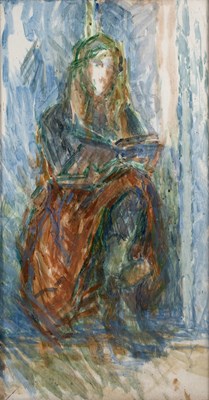 Lot 81 - Jane Dowling (1925-2023) Alice oil on paper 46...