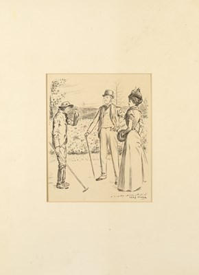 Lot 33 - Lewis Baumer (1870-1963) Four pen & ink...