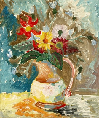 Lot 144 - George Hann (1900-1979) Vase of Flowers, 1939...